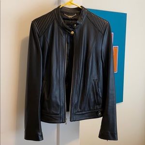 Cole Haan -Lambskin Leather jacket - like new cond